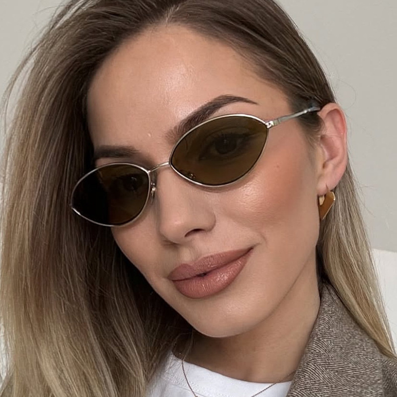 Sunglasses Cat Eye - Retro Cat-Eye-Sonnenbrille für Damen, Markendesign, ovale,