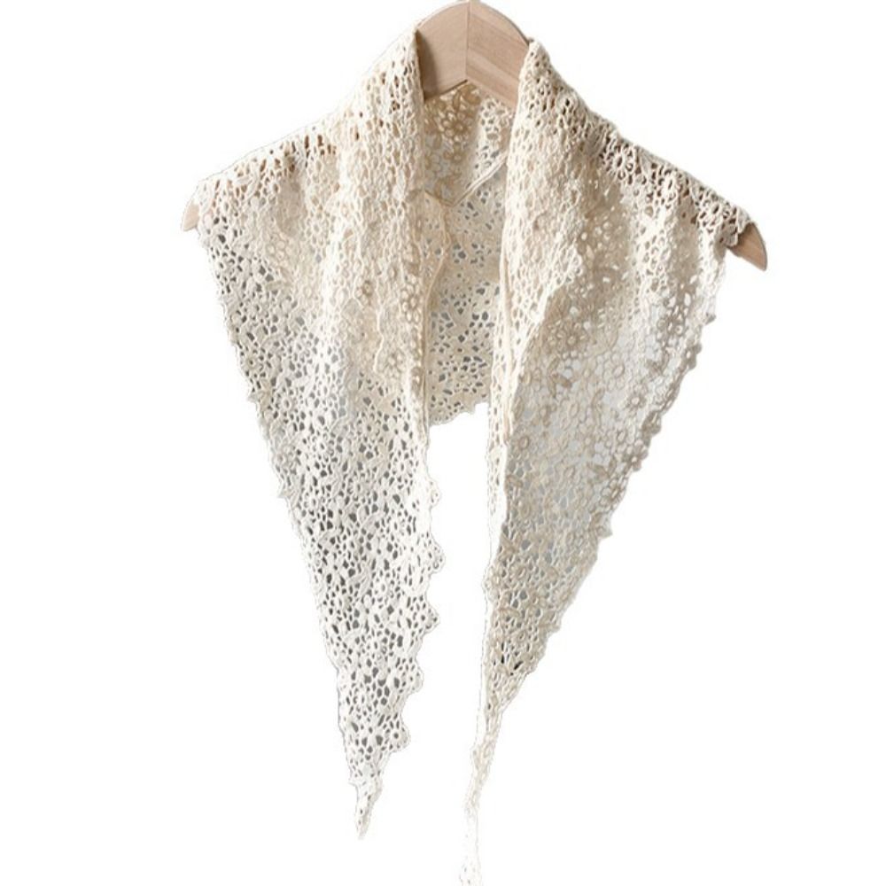 Headband Summer Knit - Süßer, transparenter Mesh-Schal mit Blumenmuster, hohles